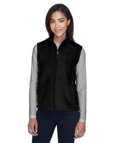 CORE365 78191 Ladies' Journey Fleece Vest (Color: Black, size: S)